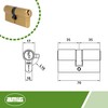 Amig - Security Cylinder | Door Lock | Double Clutch