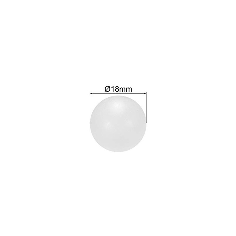 sourcing map 18mm PP Solid Plastic Balls, Precision Bearing Ball