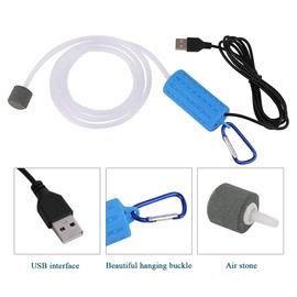 Useekoo 5 V Air Pump, USB Pump, Light Noise, 0.2 W, High Energy Saving, For Fishing, Aquarium, Aquarium, Accessories, Portable, Convenient, Small Pump, Fishing Tool..