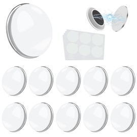 10Pcs White Magnetic Shower Curtain Weights, Never Rust Strong Shower Curtain Magnets, Outdoor Curtain Liner Magnets with Rustproof Stickers, Waterproof Heavy Duty Curtain Weights Clip for Tablecloths