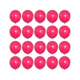 10 inch Hot Pink Latex Balloons, 100 pcs Thick Dark Pink Party Balloons Birthday Decorations (Hot Pink)
