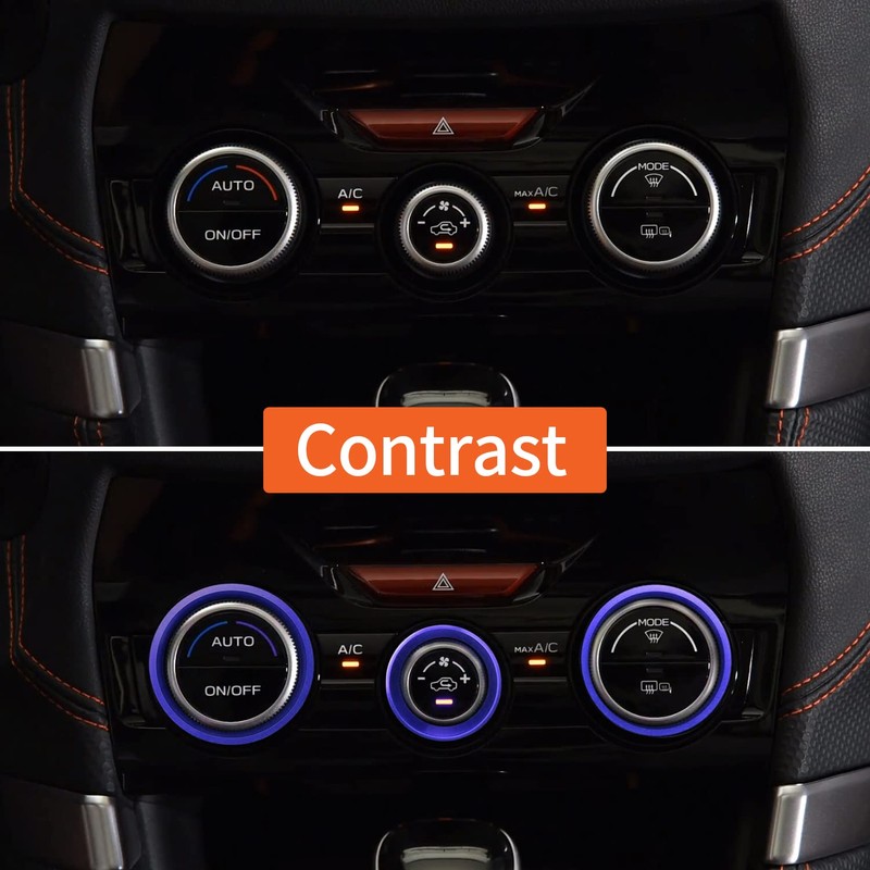 AC Climate Control Knob Outer Ring Covers Interior Trim for