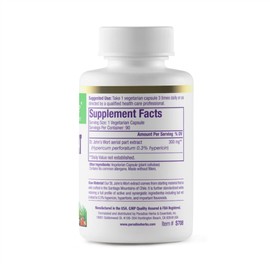 Paradise Herbs St. John's Wort Extract, Vegan, Non GMO, 90 Vegetarian Capsules