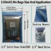 Daarcin - Bolsas antiestáticas, 30 bolsas ESD mixtas de 3