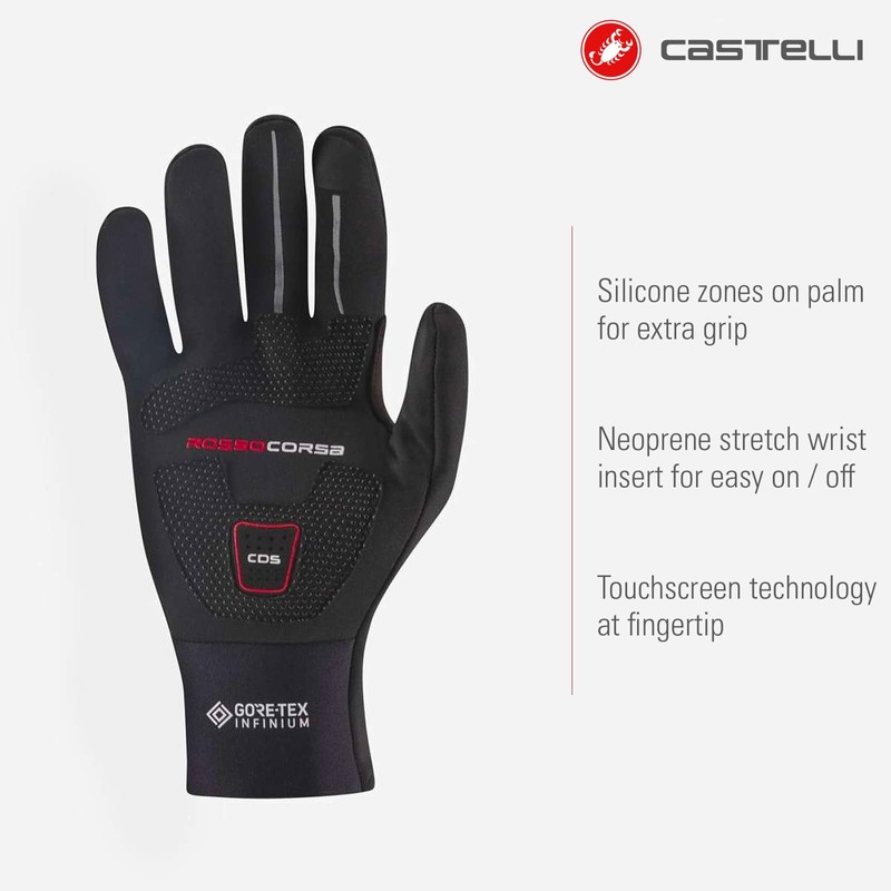 CASTELLI 4519519-010 PERFETTO RoS GLOVE Cycling gloves Men's BLACK Size