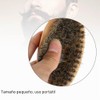 Set de cepillo y peine de barba de cerdas naturales