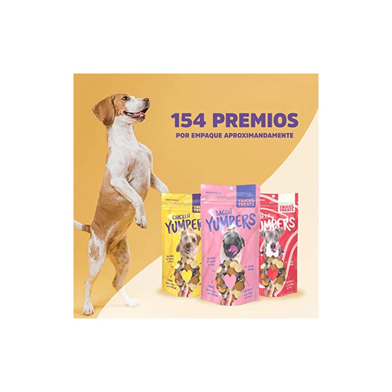 Trick Treats, Premios para Perro, Tocino Yumpers, 100g