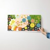 Removable Wallpaper Swatch - Cosmic Flowering Retro Flowers Vintage Psychedelic