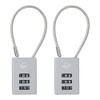 SISAV 3 Digit Cable Combination Lock 5 inches Cable for