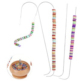 4PCS Bead Spinner Needles, 2 Sizes of Big Eye Beading Needles for Bead Spinner, Suitable for Bracelet Necklace Jewelry Making (5.5In and 4.5In)