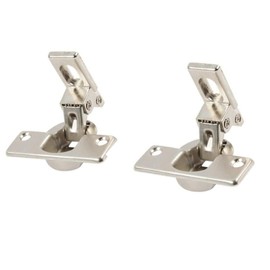 2X Aspares Genuine AEG Integrated Washing Machine Cupboard Door Hinge & 1245378003