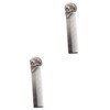 Minkissy 2pcs Household Zinc Alloy Beard Comb Portable Dual-sided Skull