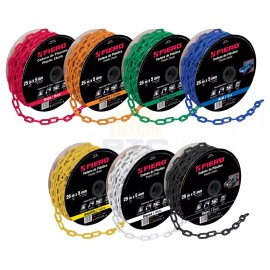 Fiero CAPL-5B Meter of 5mm white plastic chain, 25m spool