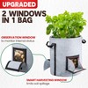 [Upgraded] 4Pcs 15-Gallon Potato Grow Bags with Unique Harvest Window,
