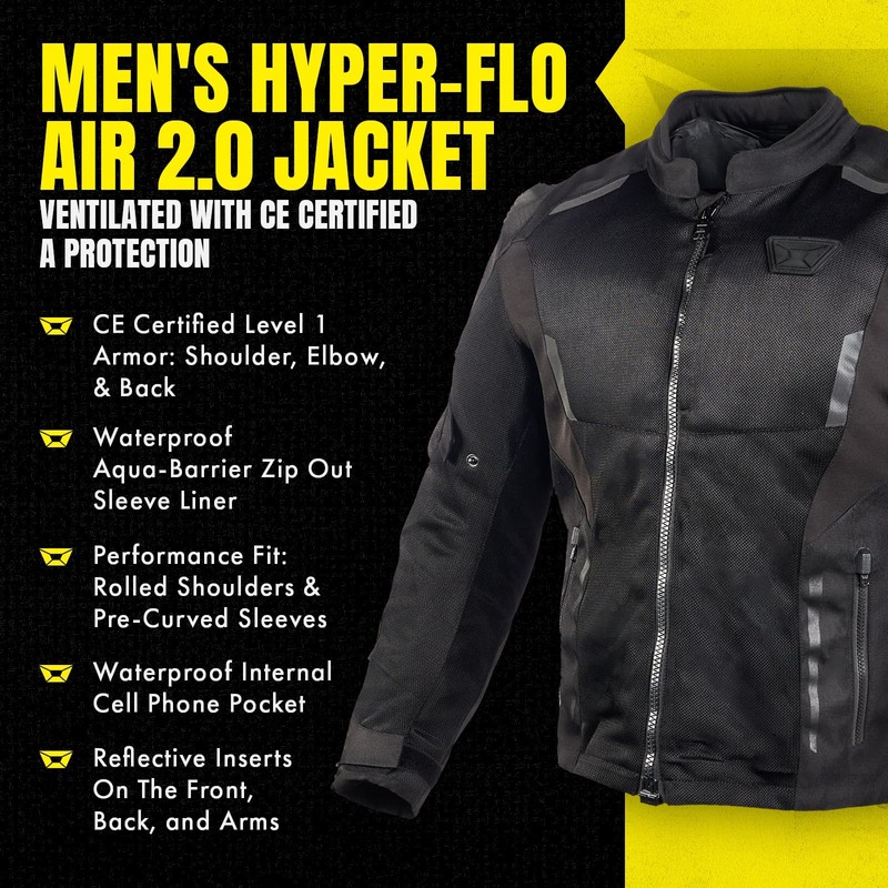 cortech Men's Hyper-Flo Air 2.0 Motorcycle Jacket