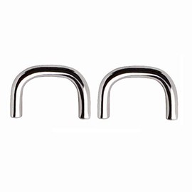 Pierced Owl - Pair (2) of 316L Surgical Steel Short Staple Shaped Septum Retainers, Metal, no gemstone