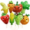 LHOAVWE Gaint Fruit Vegetable Balloons Cute Strawberry Grape Banana Orange