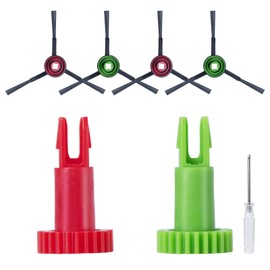Fixbetter 2 Pcs Side Brush Motor Snap Gear and 4 Side Brush and 1 Screwdriver for ECOVACS DEEBOT OZMO 950/920/ N5/ N8 T5/ T9/ T8 Robot Vacuum Cleaner Accessory Spare Parts