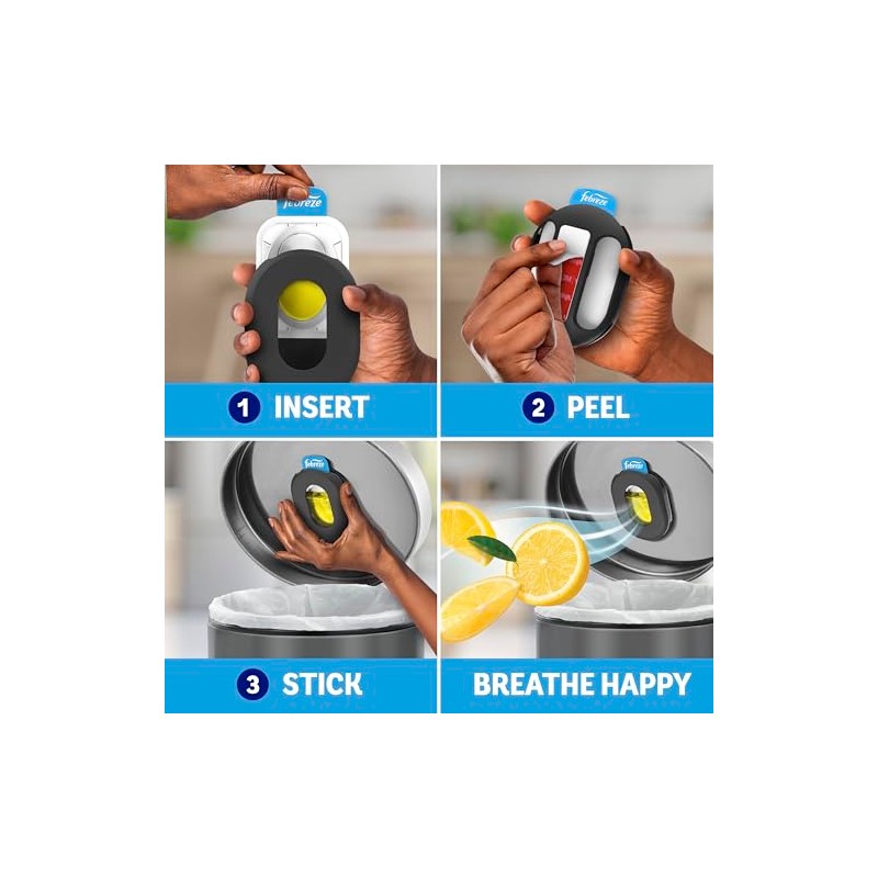 Febreze Trash Odor Fighter - Stick-On Deodorizer for Fresh Scents