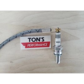 Ton's Performance 8-32 Spark Plug Wire Brass Nuts & Rajah Ring Terminals Pack of 8, v8 Hot Rod