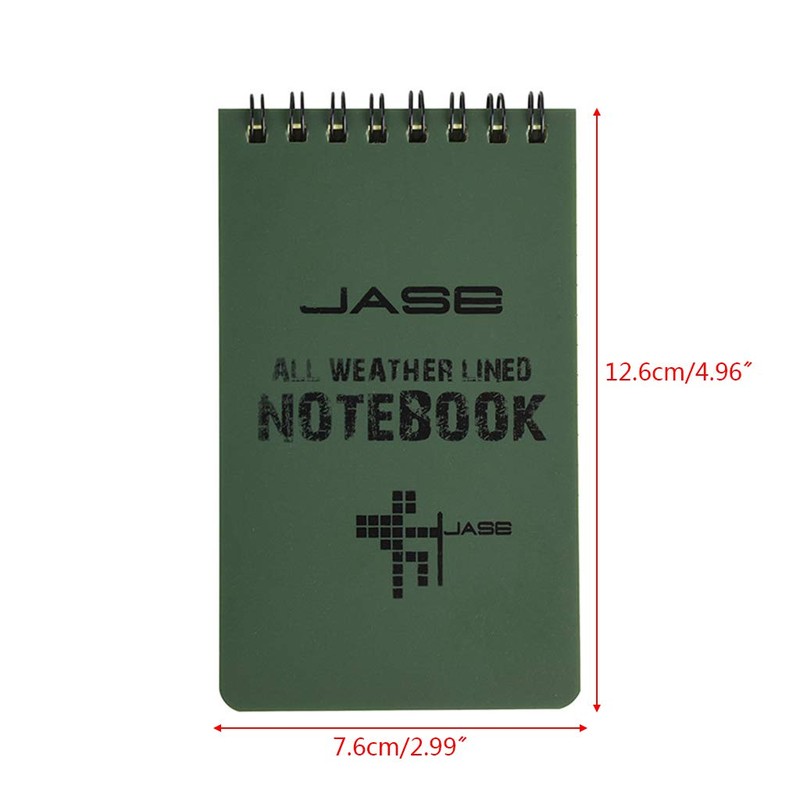 WOWOWO Tactical Notebook All-Weather Waterproof Writing Paper Notebook Military Outdoor