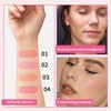 4 Pcs Jelly Blush Stick, 3 in 1 Milk Jelly