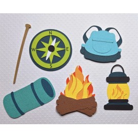 Unbranded Hiking And Camping Accessories. Scrapbook, Card Making Paper Piecing