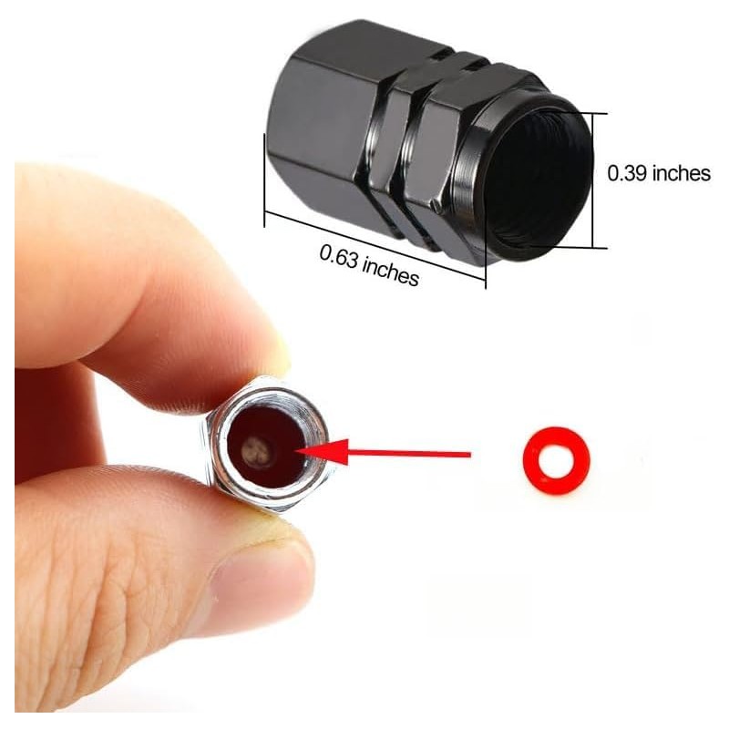 4PCS Tire Valve Stem Caps Fit for Toyota TRD Camry