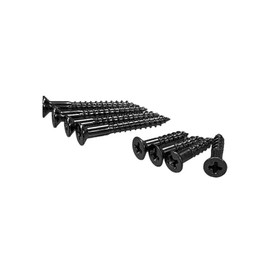 YJB PARTS Escutcheon Screws, Front and Rear Set of 8, Made in Japan (Milm, Black)