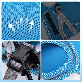 Updated Dog Clothes for Wheelchair for Back Legs, Small Dog Wheelchair Carts with Wheels, Light Weight Wheelchair for Leg Support Helps Senior,Injured,Paralyzed (M,Blue)