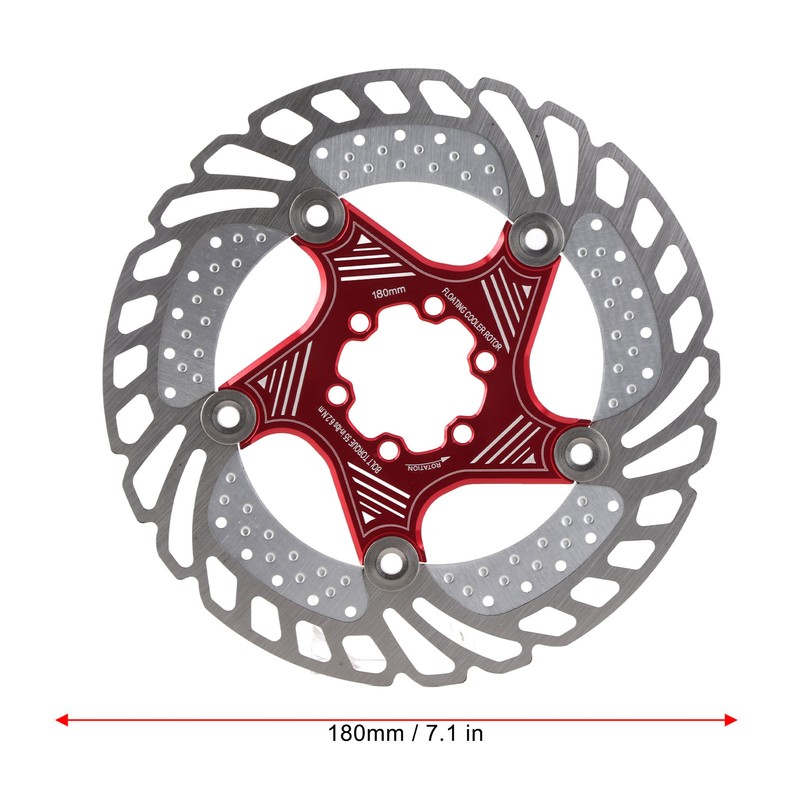 Stainless Steel Bike Cycling Disc Brake Cooling Floating Rotor (180mm)