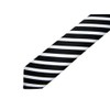 [8] 5 color striped thin tie, slim tie, narrow tie,