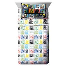 Jay Franco - JF27246EPCD Star Wars Classic Grid 4 Piece Full Sheet Set