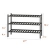 FILWH Bamboo Shoe Rack Stackable Shoe Shelf Storage Organizer for