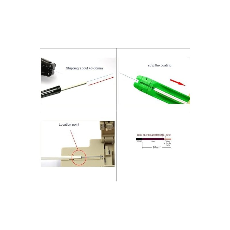 RETT FQC 20pcs SC UPC Fiber Optic Quick Connectors with