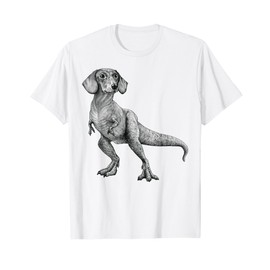 Dachshund Dinosaur T rex T-Shirt