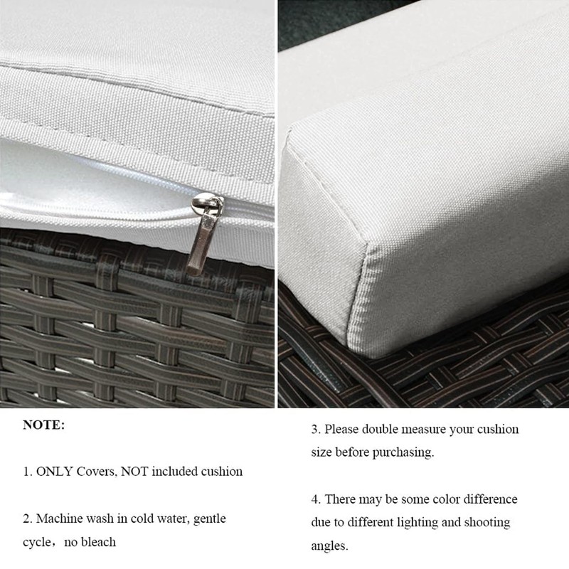 VAKADO Outdoor Patio Furniture Chair Cushion Replacement Covers Set of