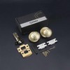 STARPY Gold Interior Door Knobs, Satin Brass Door Knob with