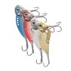 KOMBIUDA 4pcs Realistic Bass Lure Kit Freshwater Saltwater Metal Blade