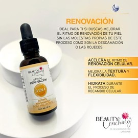 SERUM RENOVACIÓN - 3 en 1 - Retinol, Niacinamida y Ácido Hialuronico, 30 ml.