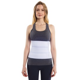 NYOrtho Abdominal Binder Lower Waist Support Belt - Compression Wrap for Men and Women (30" - 45") 3 Panel - 9"