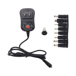 Akaboo AC Power Supply Adapter Charger 12W 3V 4.5V 5V 6V 7.5V 9V 12V 1A for Household Electronics Router Speakers CCTV Cameras LCD TV Box USB HUB IP Camera Led Lamps Smart Phones with 8×Tips