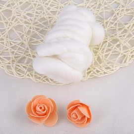 Wool Roving Needle Felting Wool Yarn Roving Wool Fibre Super Soft Hand DIY Craft Materials 55g(White)