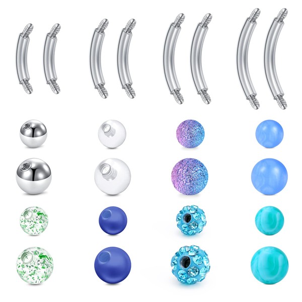 Briana Williams Belly Button Piercing Replacement Balls, Thread 1.6 mm,