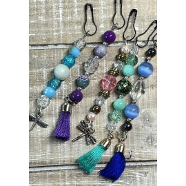 Bead Dangles for Junk Journals set of 5 beaded dangles purse bling beaded dangle