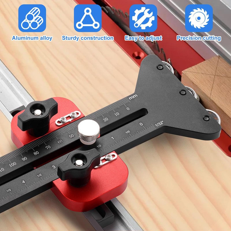 3 Pulleys Thin Rip Jig, Thin Rip Table Saw Jig