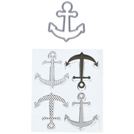 Hero Arts DC144 Stamp and Cut Anchor Stamp with Matching Die Cut Set