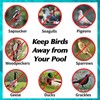 Pool Bird Deterrent, Floating Reflective Windmill Bird Scare Devices, Keep