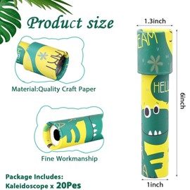 20 Pcs Classic Kaleidoscope, Educational Toys Return Gifts for Kids Birthday Kaleidoscope Kit for Stock Stuffers Bag Fillers, School Classroom Prizes (Random Style)