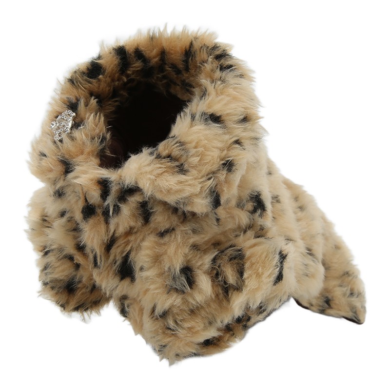 Pet Leopard Print Cloak Cute Retro Stylish Puppy Plush Jacket